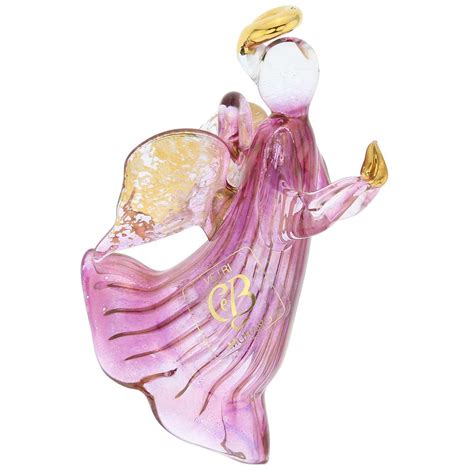 Glass Angel Christmas Ornaments Purple Angel Ornament