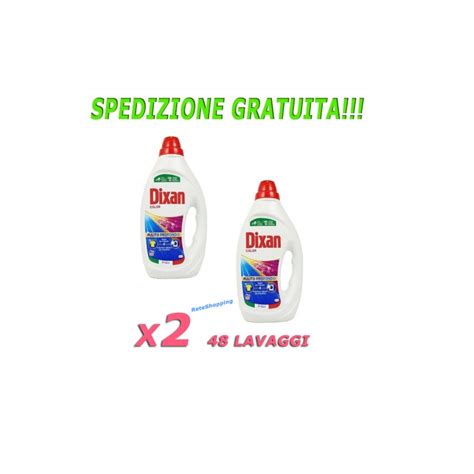 Dixan Detersivo Liquido Lavatrice Color Lavaggi Spedizione Gratis