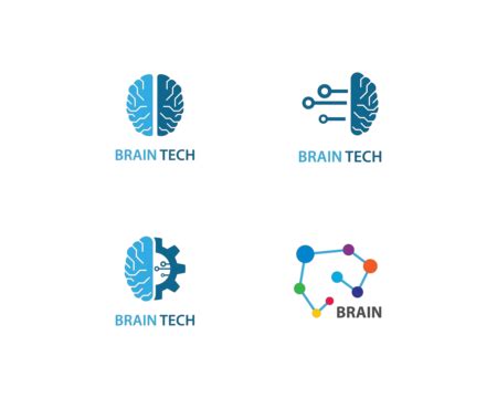 Brain Logo Vector Smart Creativity Business Vector Smart Creativity