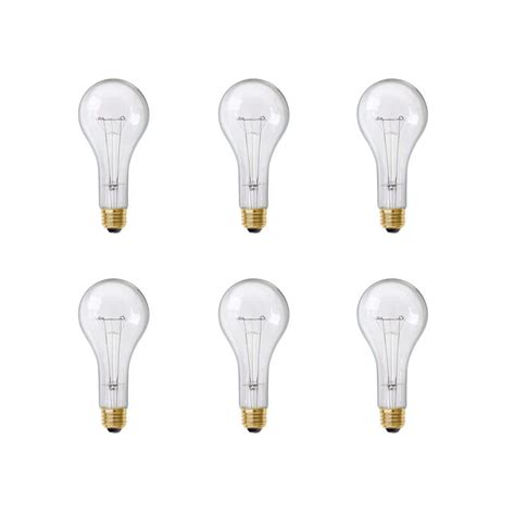 Feit Electric 300 Watt High Lumen Clear Ps25 Medium E26 Soft White 2700k Utility Incandescent