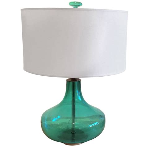 Blenko Glass Emerald Green Table Lamp At 1stdibs Blenko Glass Lamp