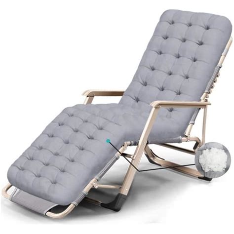 Bedxgv Fauteuil Relax Pliable Et RéGlable Chaise Longue Inclinable