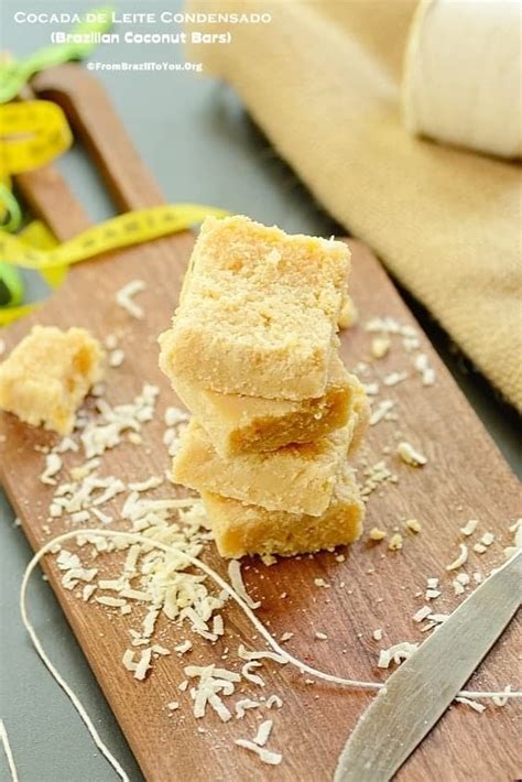 Cocada de Leite Condensado (Brazilian Coconut Bars) - Easy and Delish