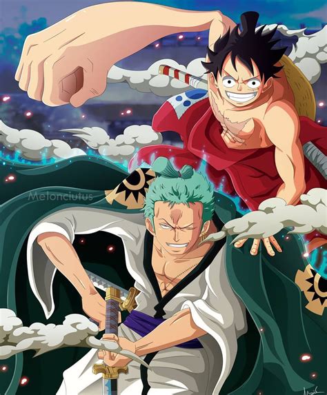 Monkey D Luffy Luffytaro Roronoa Zoro Zorojuro Straw Hat Pirates