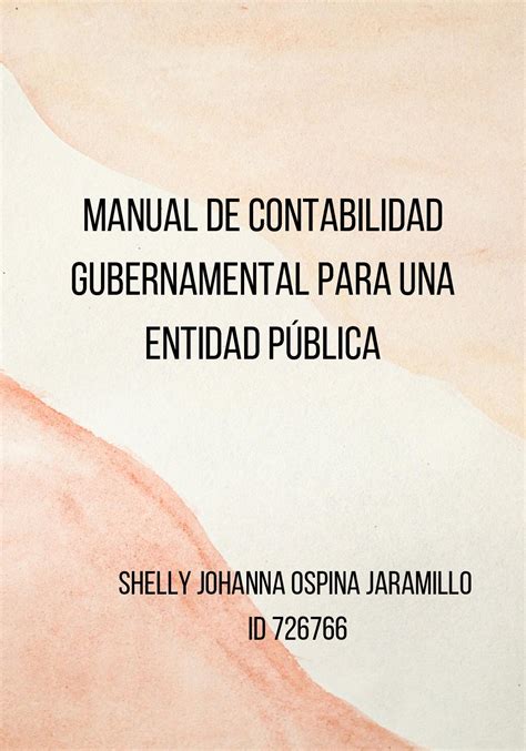 Calam O Manual De Contabilidad Gubernamental