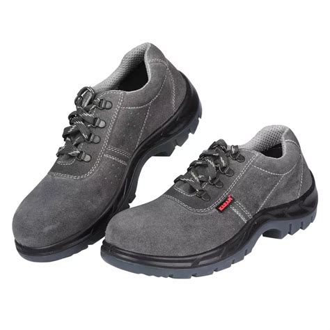 Buy Karam Fs64rgswdamn Pu Double Density Steel Toe Grey Leather