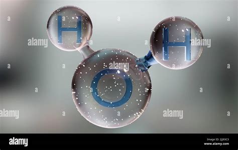 Water Molecule Molecular Chemical Formula H2o Odorless Ball And