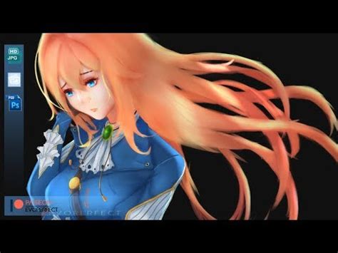 Fanart Violet Evergarden Video Process Timelapse Csp Youtube