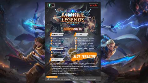 Contoh Poster Turnamen Mobile Legend 56 Koleksi Gambar