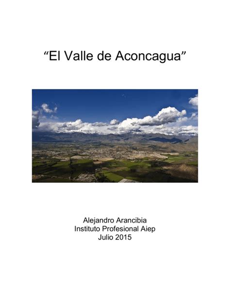 El Valle De Aconcagua