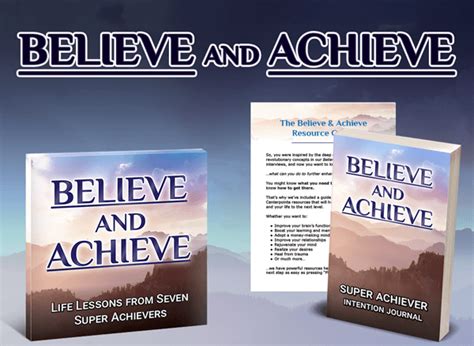 Believe And Achieve