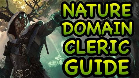 Dandd5e Nature Domain Cleric Guide Youtube