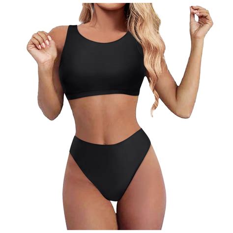 Ehrwe Women S Bikini Sets Two Piece High Waisted Bikini Sexy Push Up