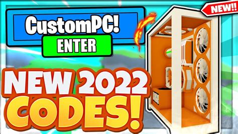 2022 ALL NEW SECRET OP CODES In Roblox Custom PC Tycoon YouTube