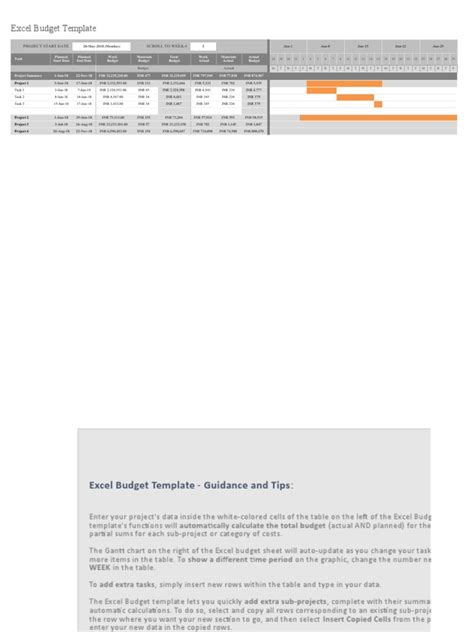 Excel Budget Template | PDF | Microsoft Excel | Computing