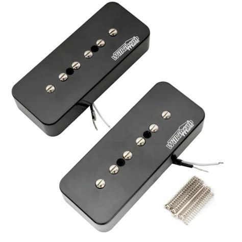 WILKINSON M SERIES Black Alnico 5 P90 Soapbar Pickups Set For Les Paul