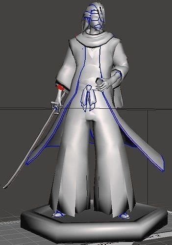 Byakuya Kuchiki D Model D Printable Cgtrader