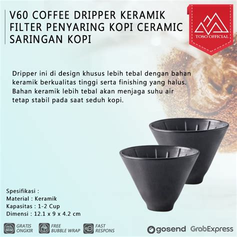 Jual V Coffee Dripper Keramik Filter Penyaring Kopi Ceramic Saringan