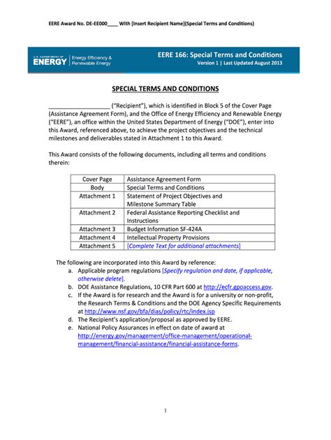 Fillable Online Www1 Eere Energy EERE 166 This Document Details The