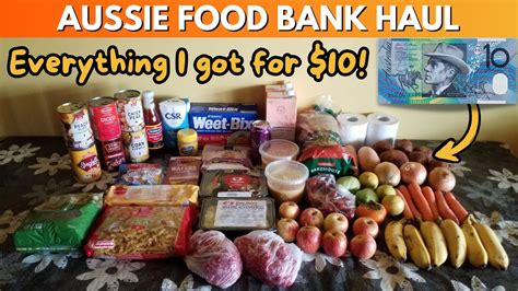 FOOD BANK HAUL My Very Helpful 10 Food Pantry Haul Queensland