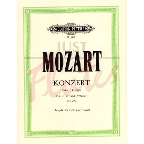 Flute And Harp Concerto In C Major Arranged For Flute And Piano K299 W A Mozart Just Flutes