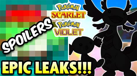 All Leaks So Far Big Leak Update For Pokemon Scarlet And Violet Youtube