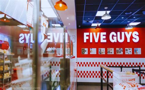 Five Guys Menu Prices 2024 Promotion And Reviews