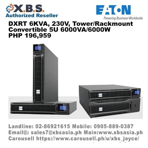 Eaton DXRT 6KVA 230V Tower Rackmount Convertible 5U 6000VA 6000W UPS