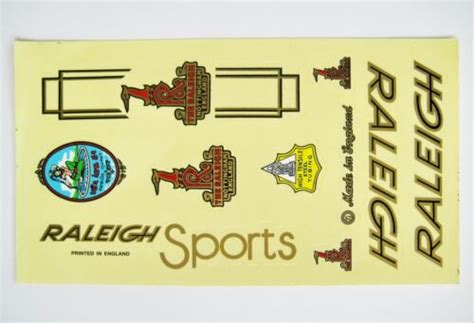 Raleigh Decals Bicycle Vintage Bike Sticker Sports Raleigh Sticker