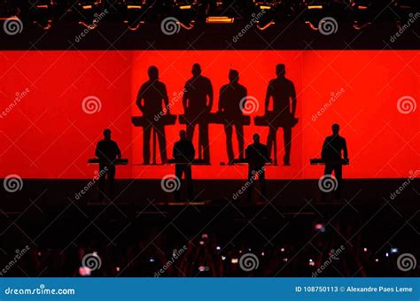 Kraftwerk Band editorial stock photo. Image of city - 108750113