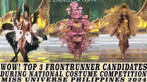 WOW TOP 3 CANDIDATES STANDOUT DURING NATIONAL COSTUME COMPETITION MISS