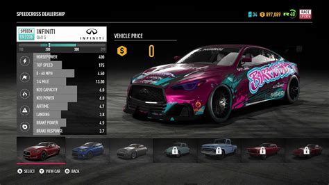 Need For Speed Payback Speedcross Update And Infiniti Q60S YouTube