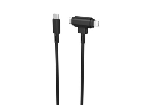 2 In 1 USB C To USB C And Lightning Charge And Sync Cable USB C To