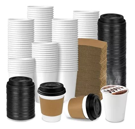 Vaso Cafe Kraft Vasos Polipapel Vaso C Tapa Manga Oz Und Cuotas