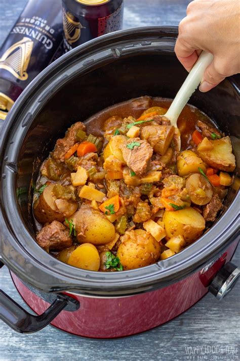 Slow Cooker Guinness Beef Stew Recipe - Happy Foods Tube