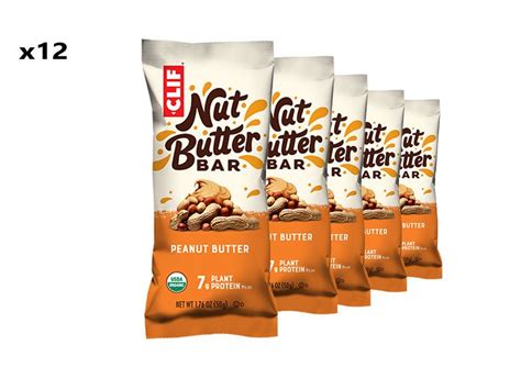 Clif Bar Boite de 12 barres énergétiques Nut Butter goût beurre de