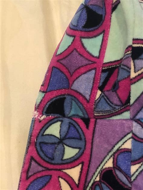 EMILIO PUCCI 1960s Multicolour Signature Print V Neck Long Dress