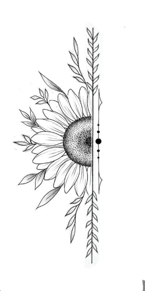 Girasol Simplistic Tattoos Sleeve Tattoos Tattoo Stencils Tattoos