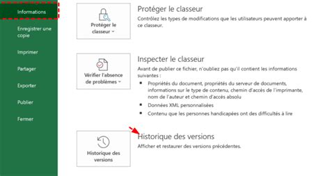 Comment restaurer une version précédente d un fichier Excel sans effort