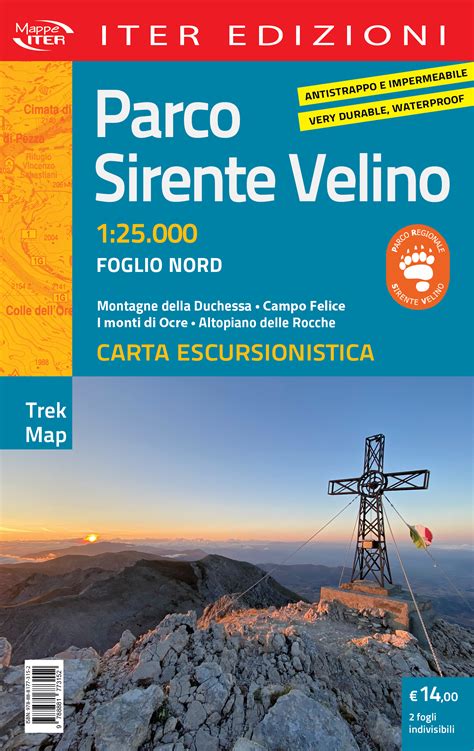 Parco Sirente Velino Carta Escursionistica La Tenda Scout Shop