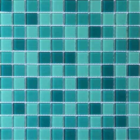 Cm 25 203 Aqua Blue Crystal Glass Mosaic Square Tiles At ₹ 110 Sq Ft Glass Mosaic Tiles In New