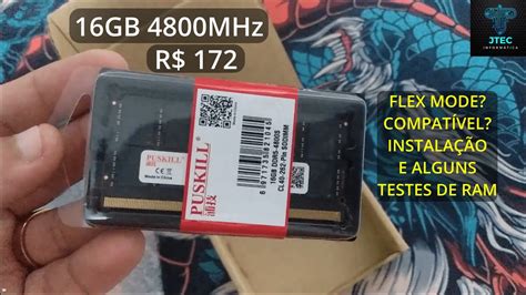 UPGRADE de memória RAM para 24GB instalação FLEX MODE