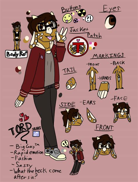 Fursona Reference Sheet By Actualdiscord On Deviantart