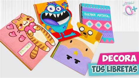 Diy Decora Tus Cuadernos ★así O Más Fácil★ Cuadernos Decorados Cuadernos Creativos