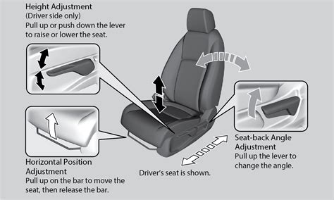 Adjusting The Front Seats