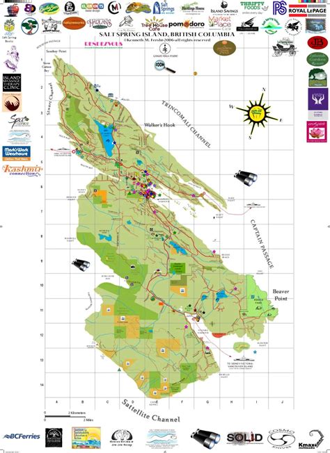 Online Interacte PDF map of Salt Spring Island, British Columbia by Salt Spring Design Studios ...