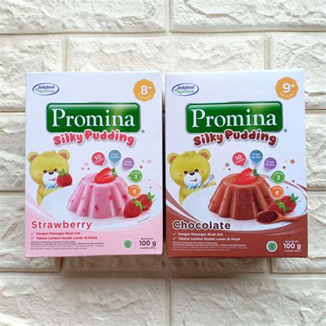 Promina Silky Pudding Puding Strawberry Chocolate Gr Snack Cemilan