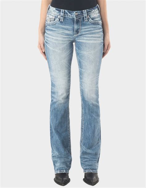 Rock Revival Natalia Womens Bootcut Jeans Light Wash Tillys