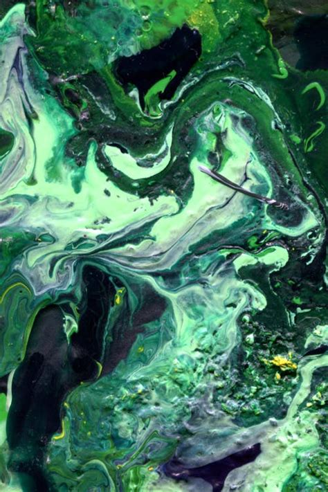 A Green Abstract Painting · Free Stock Photo