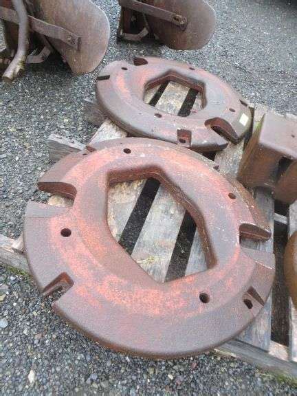 Pair Of Ih Rear Wheel Weights Wlarge Square Steel Block Lambrecht